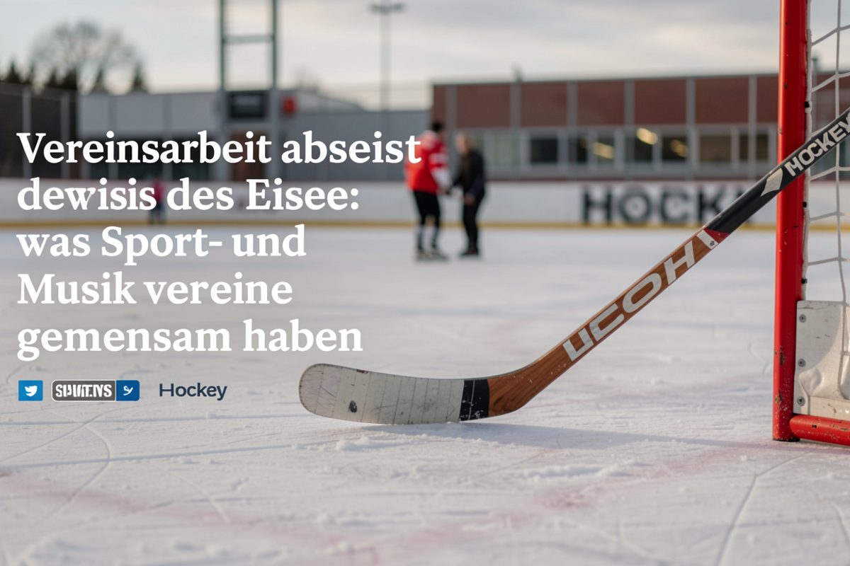 In einem schlichten Probenraum stehen Stühle im Halbkreis um Notenpulte, aus den Fenstern fällt Abendlicht auf leere Notenblätter.